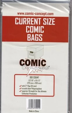 CC Comic Bags Current Size (100 St.)