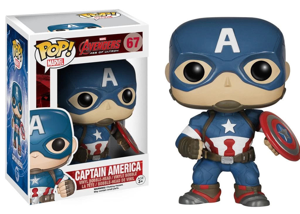 FUNKO POP! - Age Of Ultron - Captain America Figur 1 FUNKO POP! - Age Of Ultron - Captain America Figur