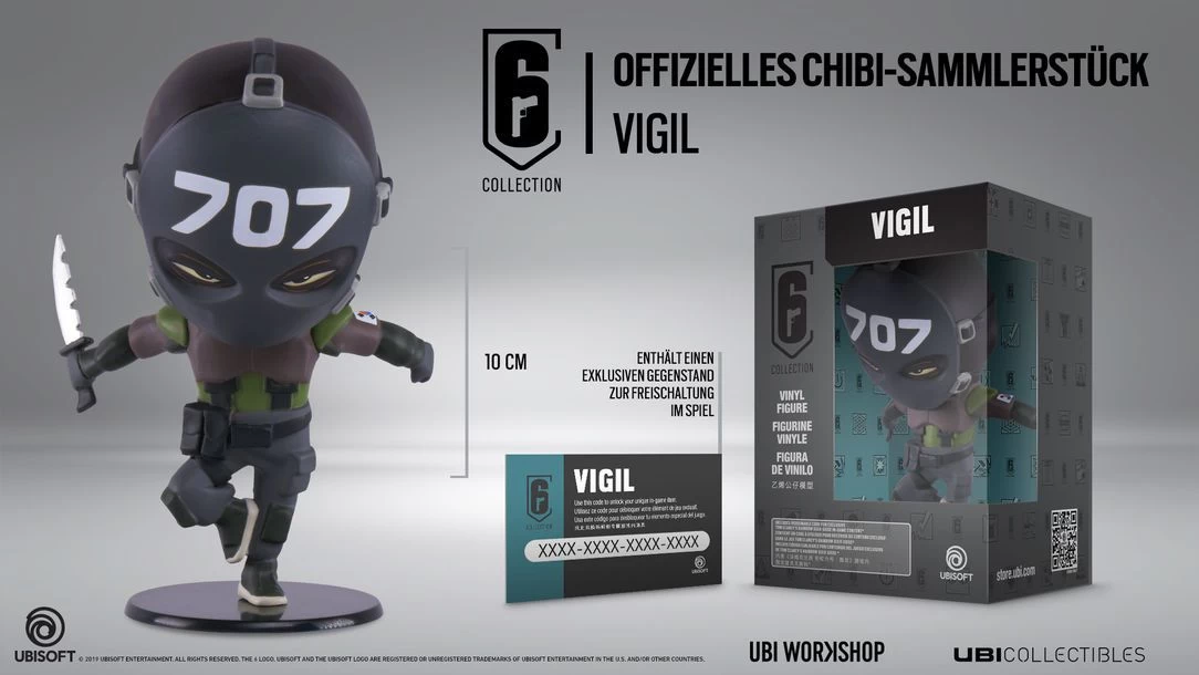 Ubisoft Six Collection 3 - Vigil 10cm Vinyl Figur 1 Ubisoft Six Collection 3 - Vigil 10cm Vinyl Figur